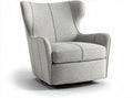 Fauteuil pivotant en tissu pour salon - 80 x 85 x 85cm