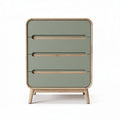 Commode à tiroirs pour chambre en bois et métal - 80 x 40 x 90cm