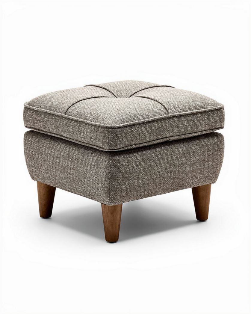 Pouf polyvalent pour salon en tissu - 40 x 40 x 40cm